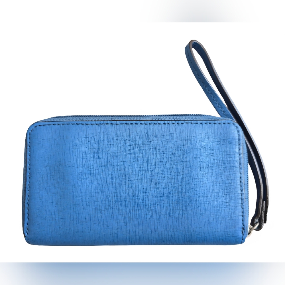Coach Saffiano Leather Mini Satchel in Blue & matching Wallet VGUC - Picture 14 of 15